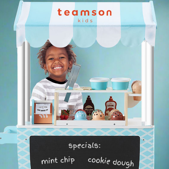 Teamson Kids - My Little Helper Ice Cream Cart Teamson Kids - My Little Helper Ice Cream Cart