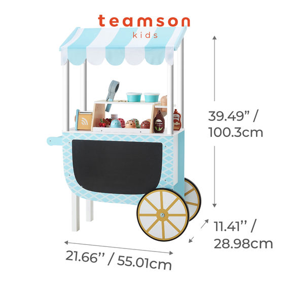Teamson Kids - My Little Helper Ice Cream Cart Teamson Kids - My Little Helper Ice Cream Cart