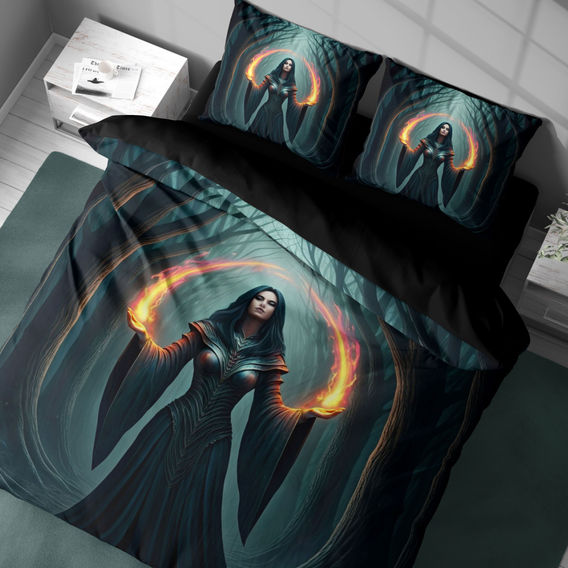 Enchantress Printed Quilt Cover Bundle Queen