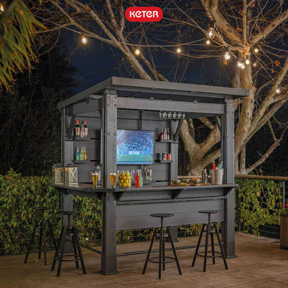 Keter Gazebo Bar - Grey Keter Gazebo Bar - Grey