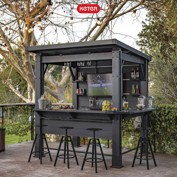 Keter Gazebo Bar - Grey Keter Gazebo Bar - Grey