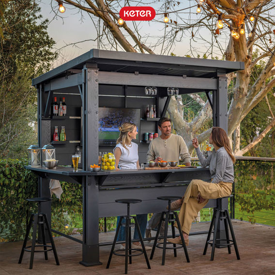 Keter Gazebo Bar - Grey Keter Gazebo Bar - Grey
