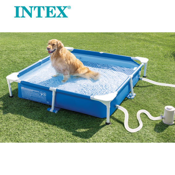 INTEX SQUARE FRAME PET POOL SET INTEX SQUARE FRAME PET POOL SET