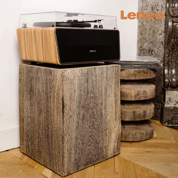 Lenco All-in-One 80-Watt Bluetooth Turntable Speaker system