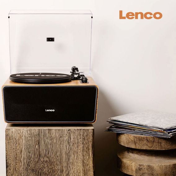 Lenco All-in-One 80-Watt Bluetooth Turntable Speaker system