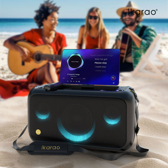 Ikarao Break X1 Portable 800W Karaoke Machine with 13.3” Lyrics Display Ikarao Break X1 Portable 800W Karaoke Machine with 13.3” Lyrics Display