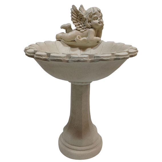 75cm Garden Angel Holding Bird Feeder