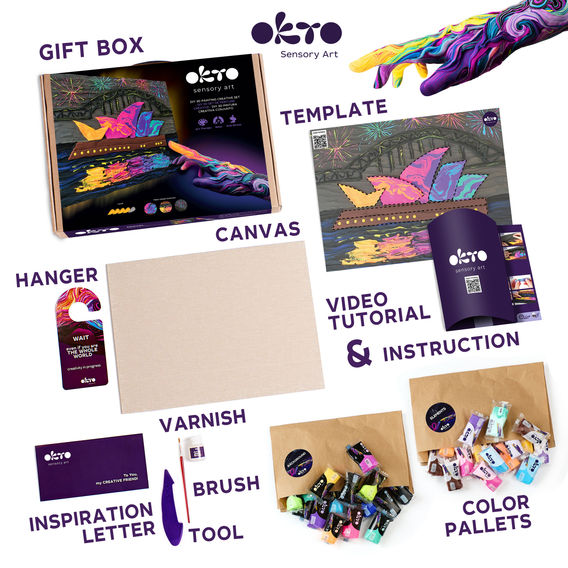 OKTO Sensory Art Bundle City Skylines