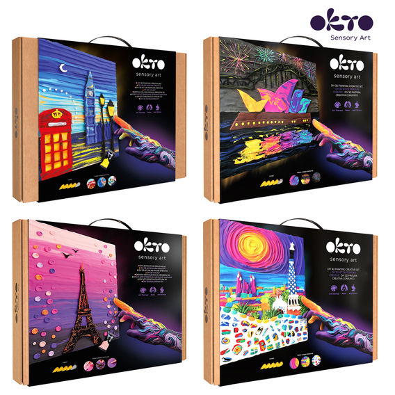 OKTO Sensory Art Bundle City Skylines
