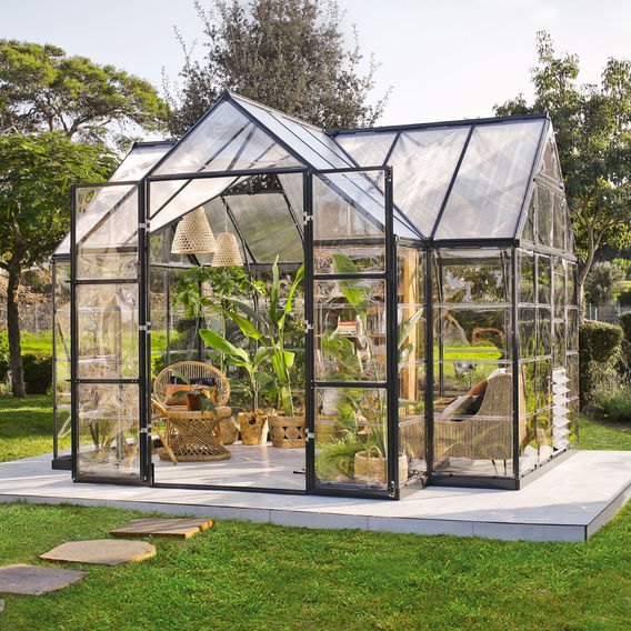 Canopia Victory Orangery Greenhouse - Grey Frame Canopia Victory Orangery Greenhouse - Grey Frame