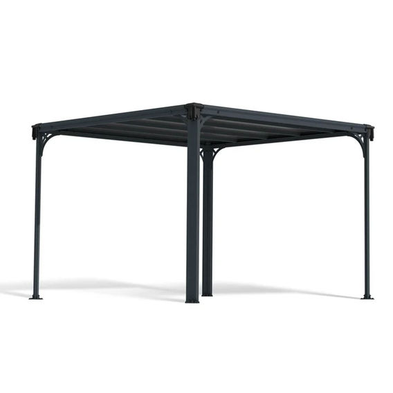 Canopia Milano Gazebo 3.1m x 3.1m - Grey Frame With Grey Roof Canopia Milano Gazebo 3.1m x 3.1m - Grey Frame With Grey Roof