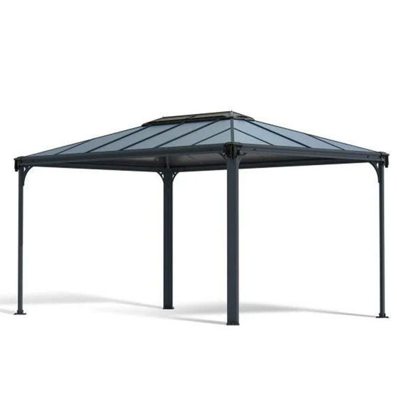 Canopia Martinique Gazebo 3m x 4.3m - Grey Frame With Grey Roof Canopia Martinique Gazebo 3m x 4.3m - Grey Frame With Grey Roof