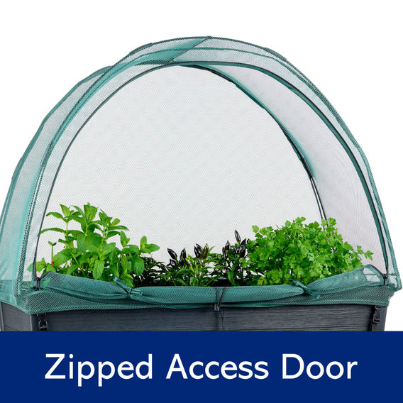Keter Alfresco Raised Garden Beds with Net Covers Keter Alfresco Raised Garden Beds with Net Covers