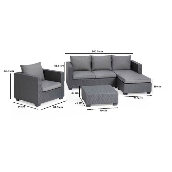 Keter Salta 5-Seater Furniture Set