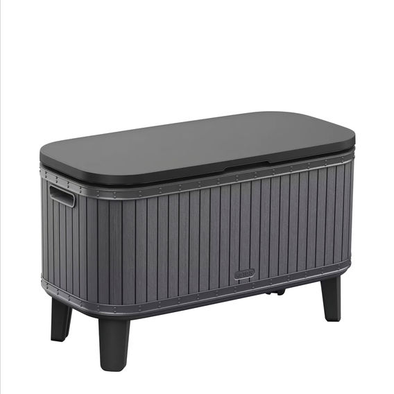 Keter Bevy Bar Wood Look Cooler Keter Bevy Bar Wood Look Cooler