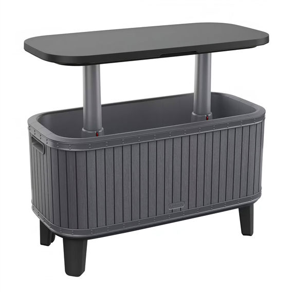 Keter Bevy Bar Wood Look Cooler Keter Bevy Bar Wood Look Cooler