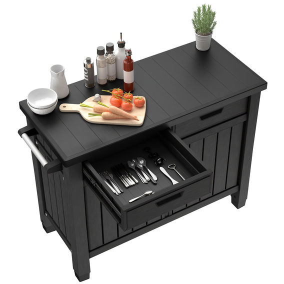Keter Unity XL Drawers Outdoor Buffet Cabinet
