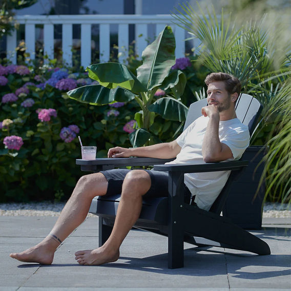 Keter Alpine Adirondack Chair - Graphite