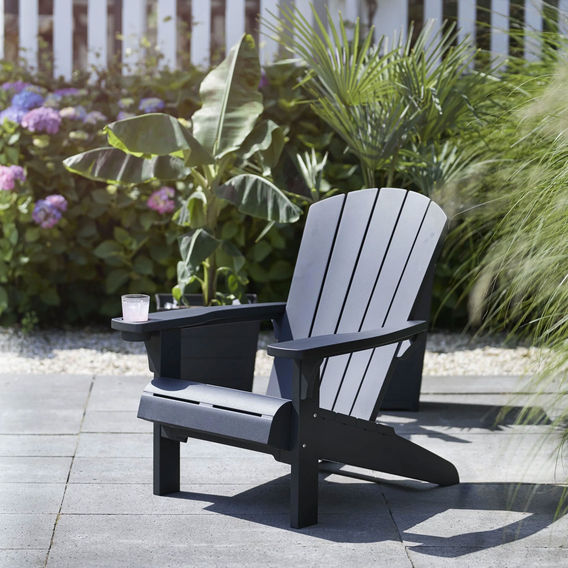 Keter Alpine Adirondack Chair - Graphite Keter Alpine Adirondack Chair - Graphite