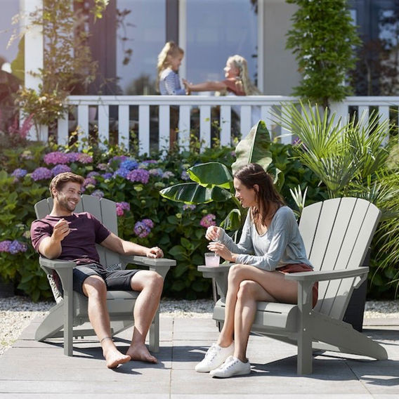 Keter Alpine Adirondack Chair - Grey