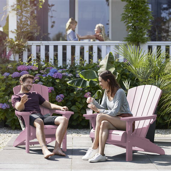 Keter Alpine Adirondack Chair - Pink Keter Alpine Adirondack Chair - Pink