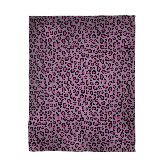 Pink Leopard Quilt Cover Set Bundle - DB