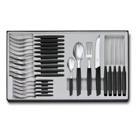 Victorinox 24Pc Cutlery Set - Black Victorinox 24Pc Cutlery Set - Black