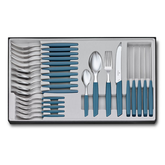 Victorinox 24Pc Cutlery Set - Cornflower
