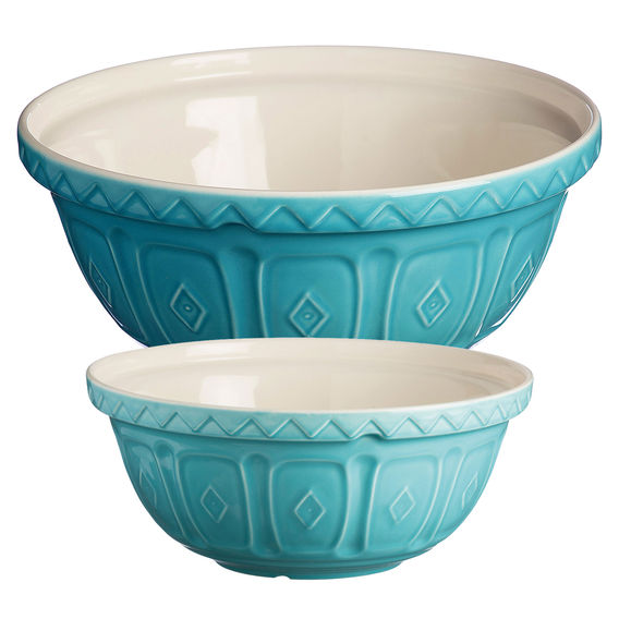MASON CASH MIXING BOWL SET TURQUIOSE MASON CASH MIXING BOWL SET TURQUIOSE