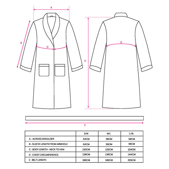 Miami Bath Robe & Towel Bundle - S/M