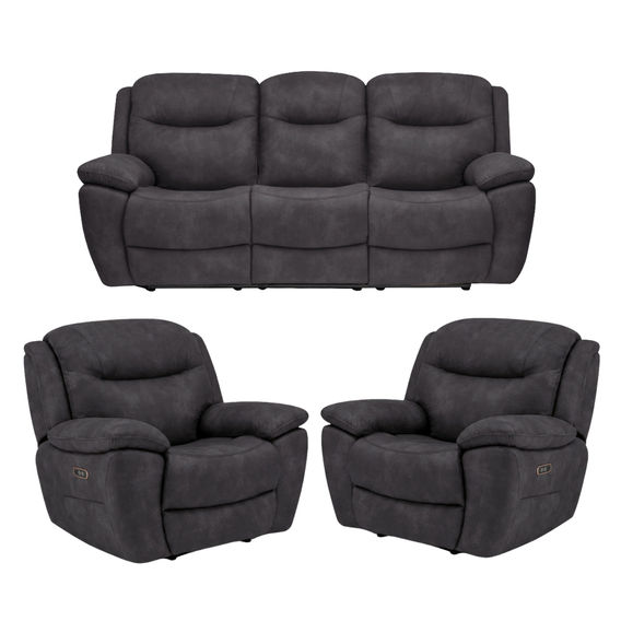 Arlington 3 Seater Suite Charcoal (Save $109.20)