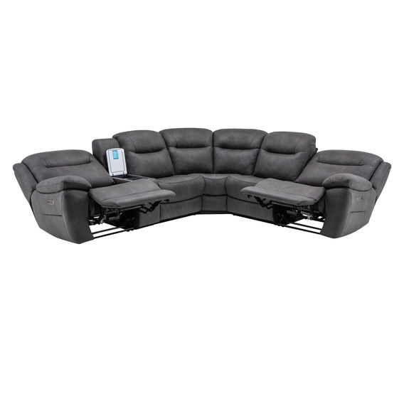 Arlington 5 Seat Modular Charcoal