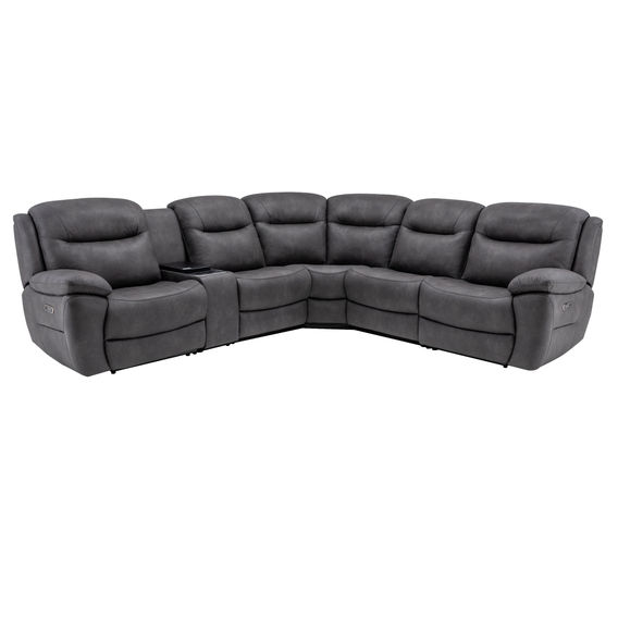 Arlington 5 Seat Modular Charcoal Arlington 5 Seat Modular Charcoal