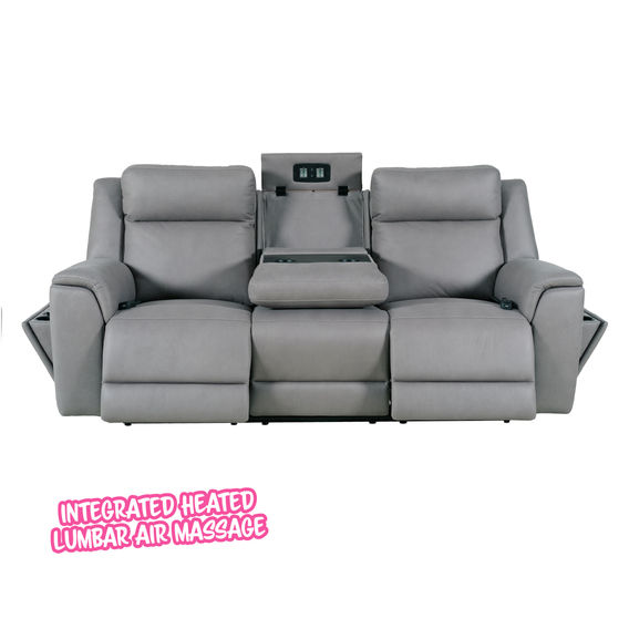 Monarch 3 Seat Recliner + E Station Brahma Ash Monarch 3 Seat Recliner + E Station Brahma Ash