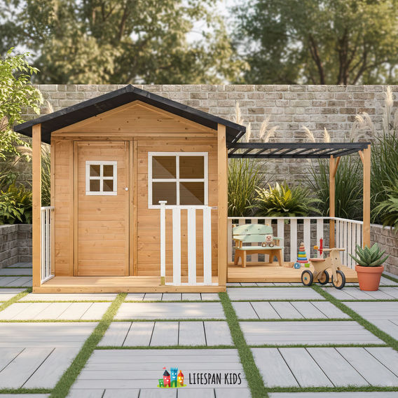 Lifespan Kids Burleigh Cubby House with Pergola