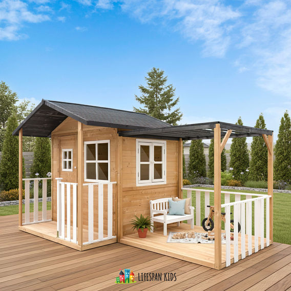 Lifespan Kids Burleigh Cubby House with Pergola Lifespan Kids Burleigh Cubby House with Pergola