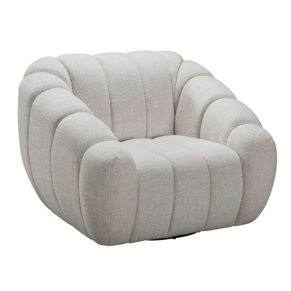 Kenya Armchair with Swivel-Beige