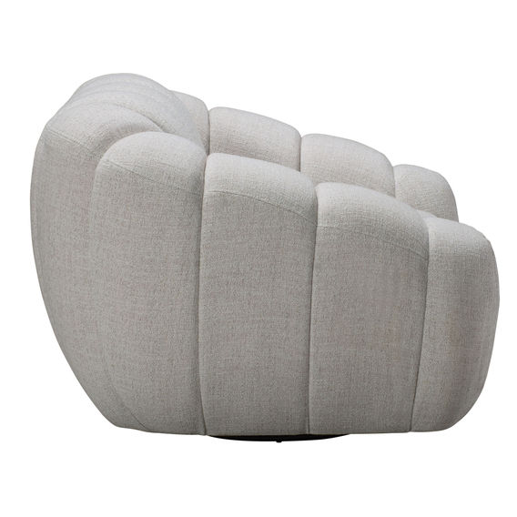 Kenya Armchair with Swivel-Beige Kenya Armchair with Swivel-Beige