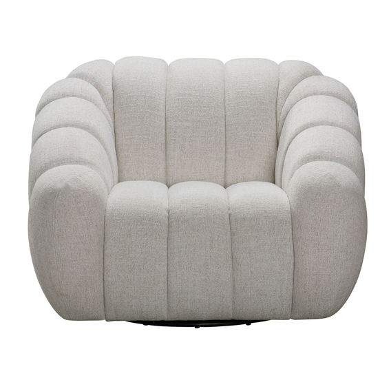 Kenya Armchair with Swivel-Beige Kenya Armchair with Swivel-Beige