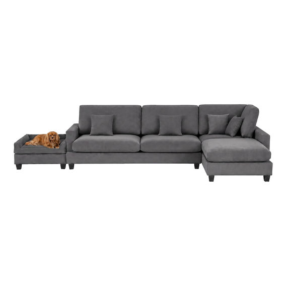 Ziggy 2S Seat with RHF Chaise and Pet Bed