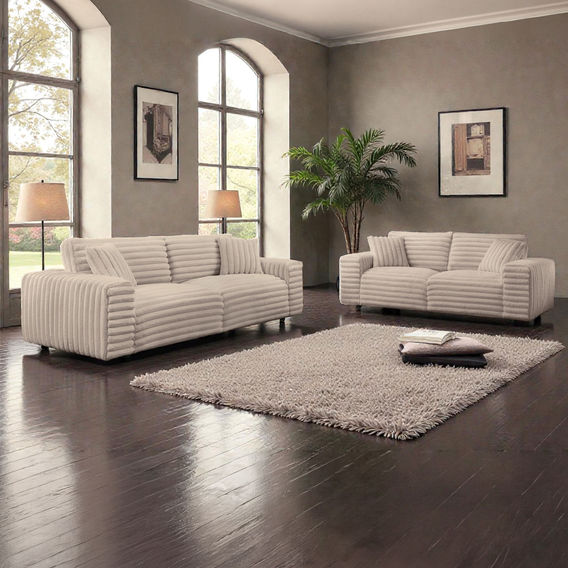 Landen 3+2-Seater Sofa Set Taupe