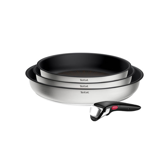 Tefal Emotions 4-Piece Ingenio Non-Stick Frypan Set & Handle Tefal Emotions 4-Piece Ingenio Non-Stick Frypan Set & Handle