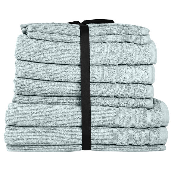 Cairo 11 Piece Towel Pack  - Aqua Ice