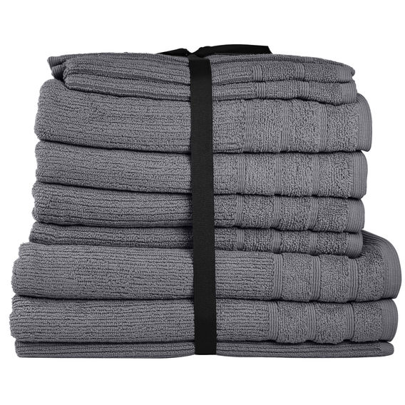 Cairo 11 Piece Towel Pack  - Graphite