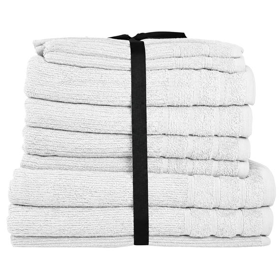 Cairo 11 Piece Towel Pack - White Cairo 11 Piece Towel Pack - White