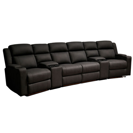 Academy Home 4-Seater Theatre Black Academy Home 4-Seater Theatre Black