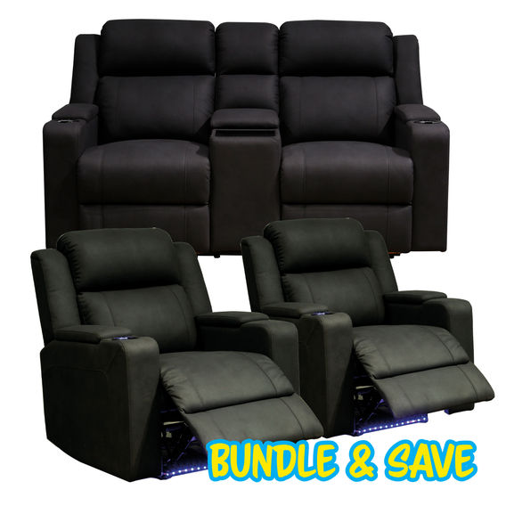 Academy 2-Seater Bundle Black (Save $109.20)