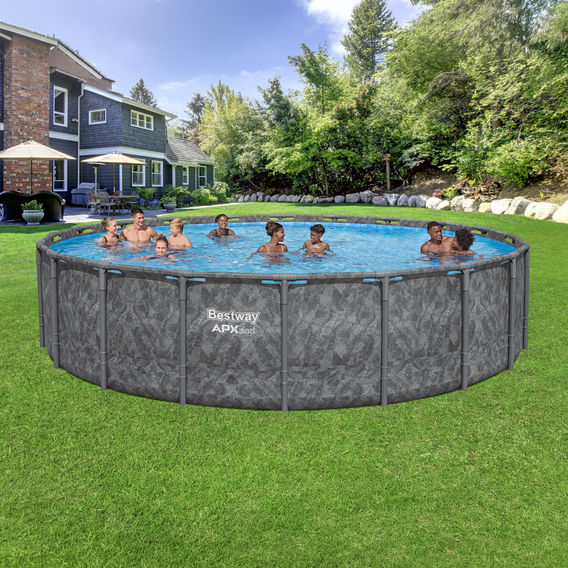 Bestway APX 365 6.10m x 1.32m Round Pool Set