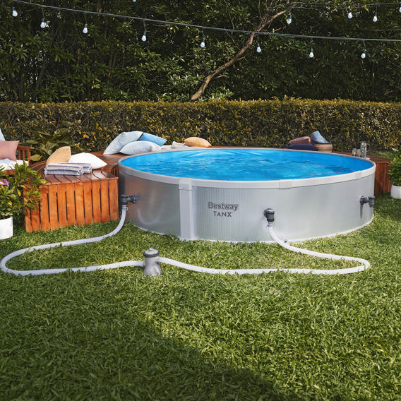 Bestway Tanx 3.05m x 61cm Round Pool Set Bestway Tanx 3.05m x 61cm Round Pool Set
