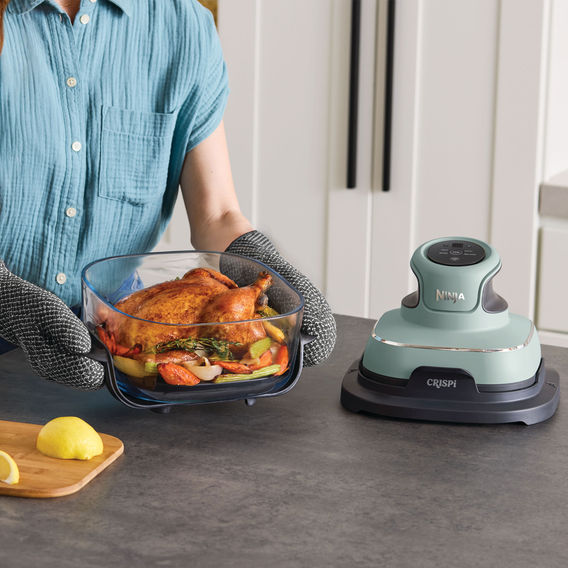 Ninja Crispi 4-in-1 Portable Glass Air Fryer Sage Green